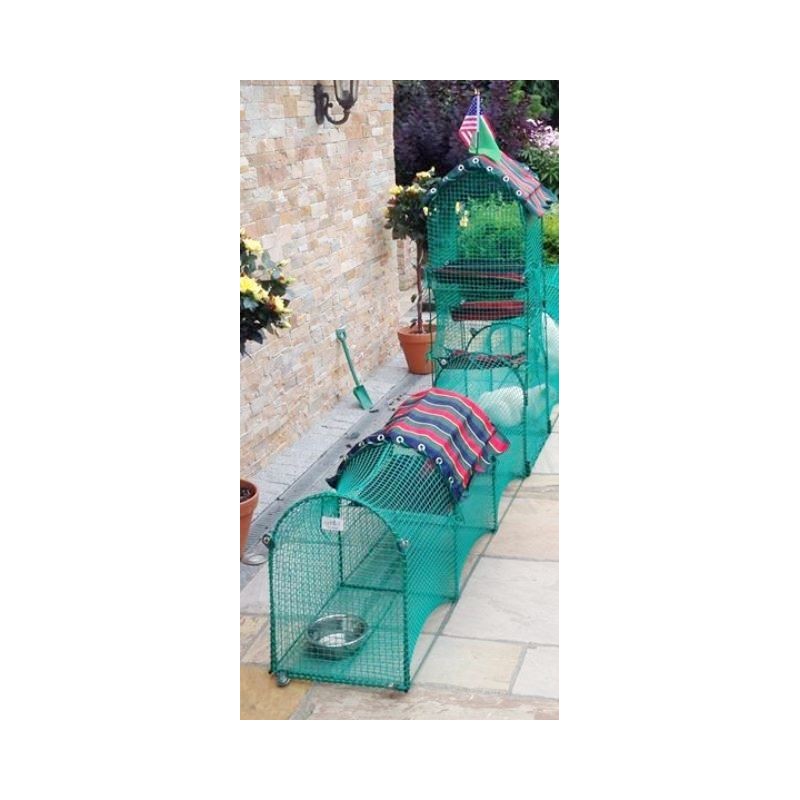 Town & Country - tower and tunnel - Kittywalk® portable outdoor cat enclosure Town & Country - tower and tunnel - Kittywalk® portable outdoor cat enclosure