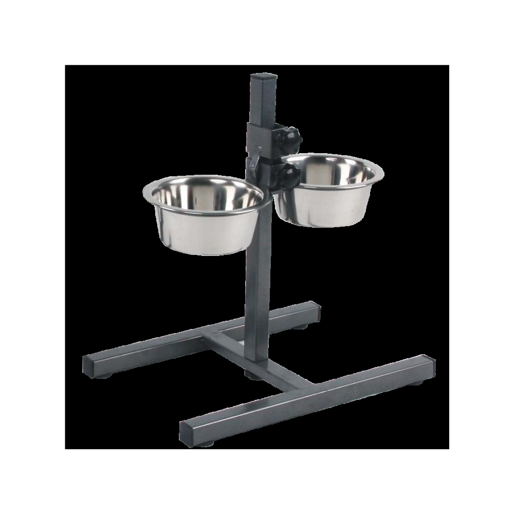 Justerbar foderstativ 2x750ml