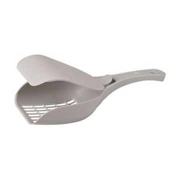 LITTER SCOOP LIDO GREY WITH LID 10x26x5CM