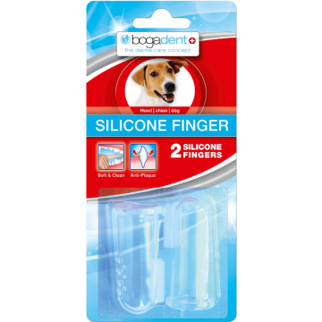 Bogadent Silicone Finger hund 2stk