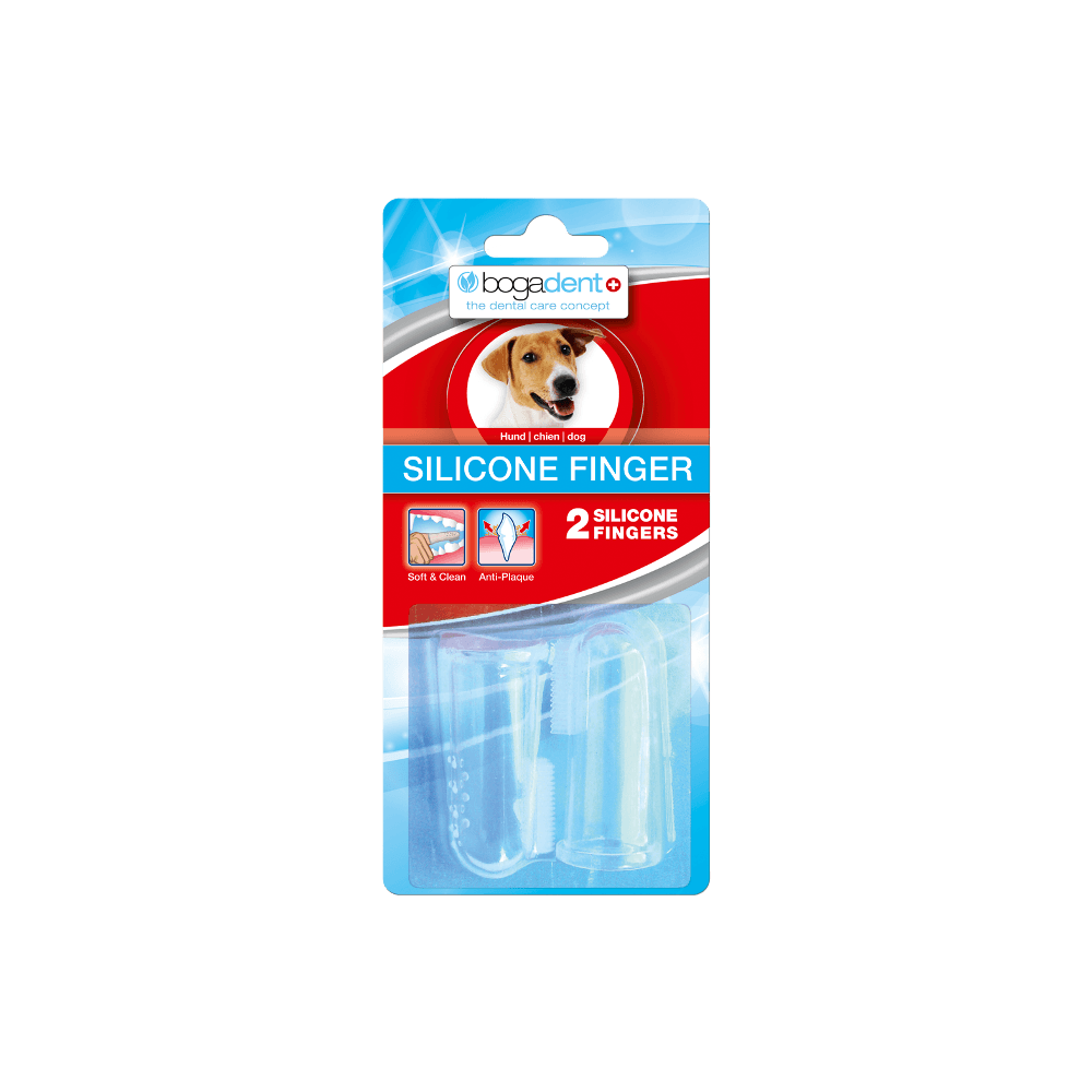 Bogadent Silicone Finger hund 2stk