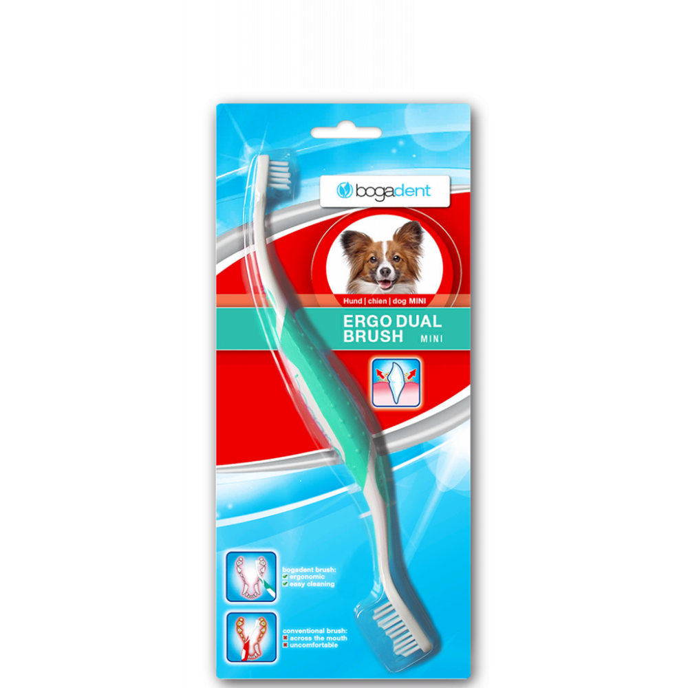 BogaDent Hund Ergo Dual Brush Mini 1stk