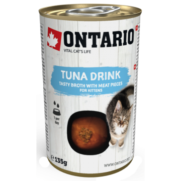 Ontario Kitten Drink Tuna 135g (Kort dato best før 10/3-2025)
