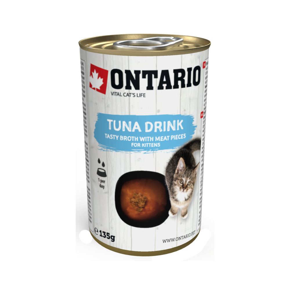 Ontario Kitten Drink Tuna 135g (Kort dato best før 10/3-2025)