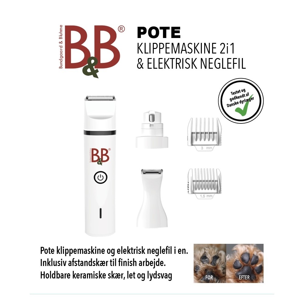 B&B Poteklippemaskine 2i1