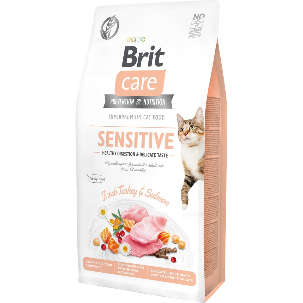 Brit Care Cat GF Sen.Healthy Dig.+Delic.Taste 7 kg