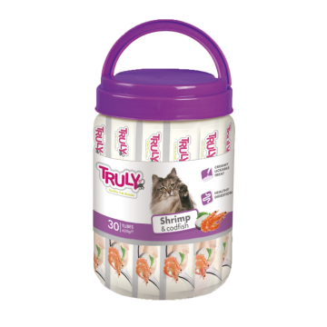 Truly Cat Creamy Lickable Shrimp & Codfish 420g.
