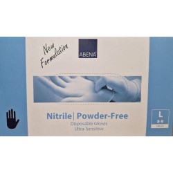 Nitril Ultra Sensitive Pudderfri Engangshandsker str. L