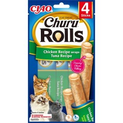 Churu Katteruller Kylling- og Tunwrap 4 stk.