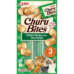 Churu Cat Bites Kylling- og Tunwrap 3 stk.