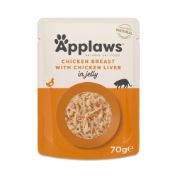 Applaws Chicken with Chicken Liver in jelly 70g (Kyllingebryst med Lever)
