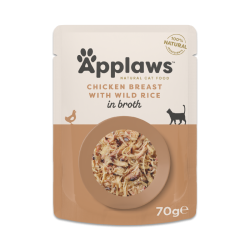 Applaws Chicken with Wildrice in broth 70g (Kylling med vilderis)