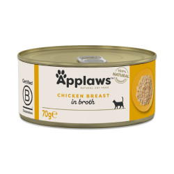 5 stk Applaws Chicken Breast in broth 70g (Kyllingebryst)