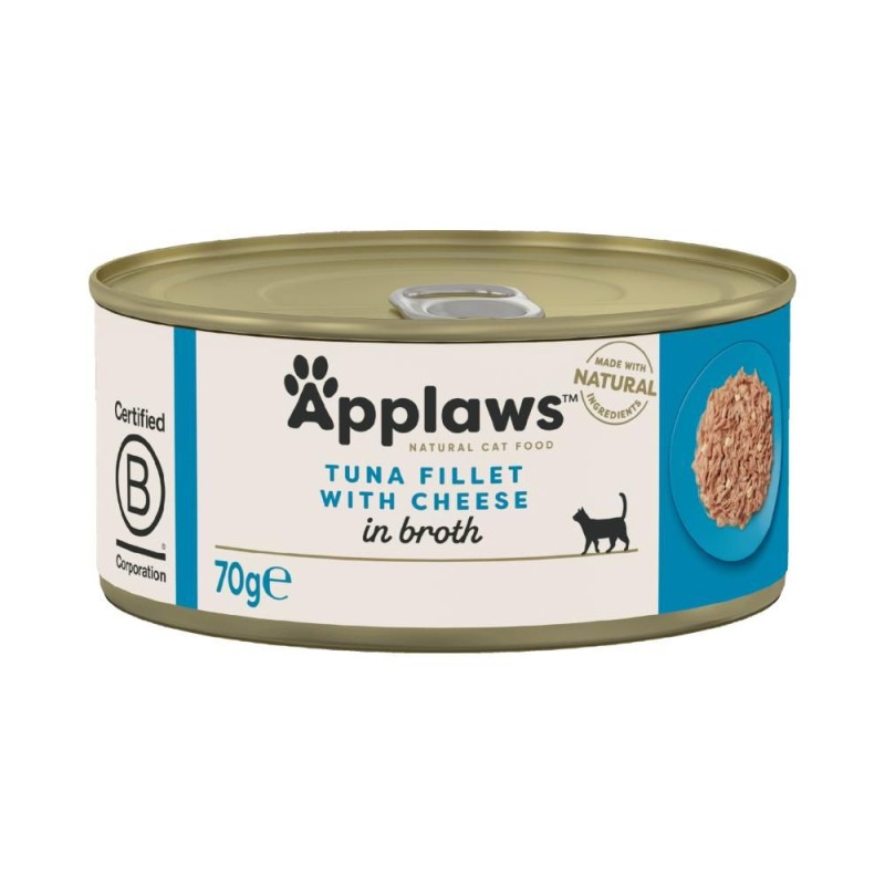 Applaws Tuna Fillet with Cheese in broth 70g (Tun med Ost)