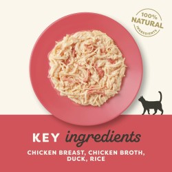 6 stk Applaws Chicken Breast with Duck in broth 156g (Kylling med And)