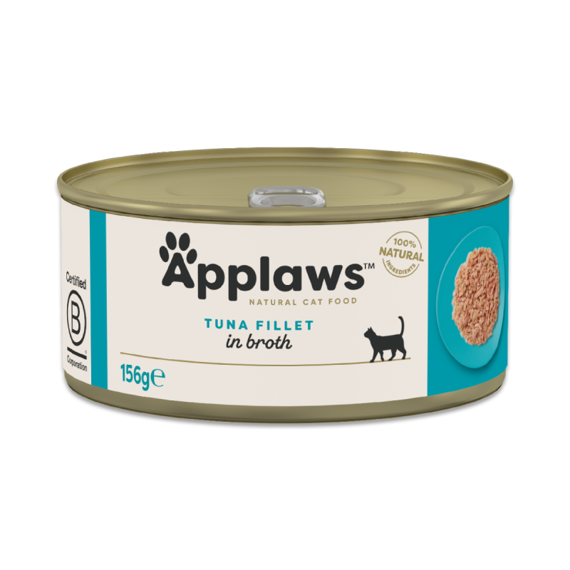 Applaws Tuna Fillet in broth 156g (Tun)