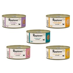 5 stk Applaws 70g dåser blandet varianter.