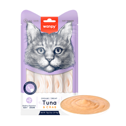 Wanpy Cat Creamy Lickable Treat Tuna & Crab 70g (Kort dato)