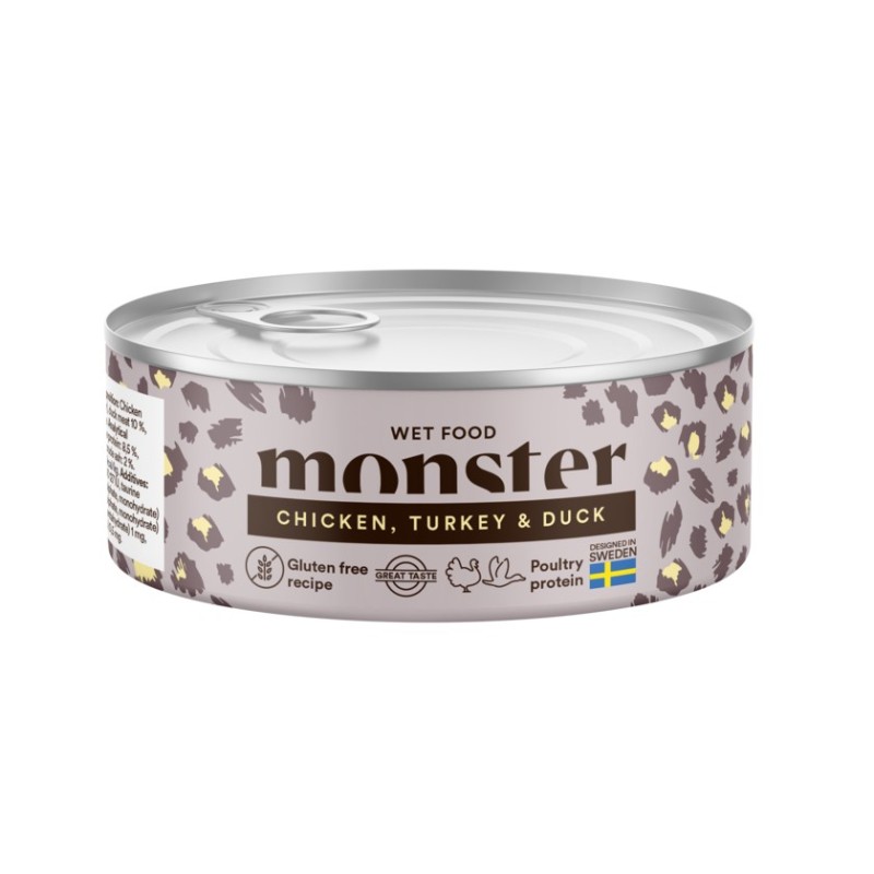 Monster Adult Multi Protein Chicken, Turkey & Duck 100g