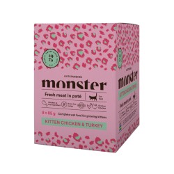 Monster Pouches Kitten Chicken & Turkey 85g