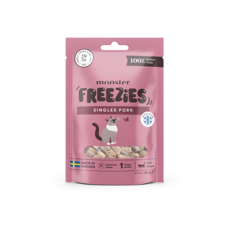 Monster Freeze Dried Treats Single Protein Pork