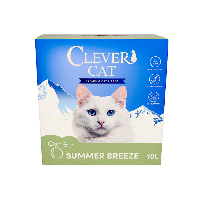 Clever Cat Summer Breeze 10L 1 palle 75stk gratis levering