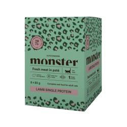 Monster Pouches Adult Single Protein Lamb 85g