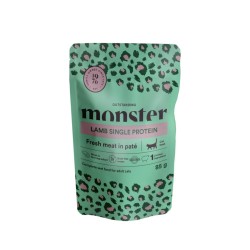 Monster Pouches Adult Single Protein Lamb 85g