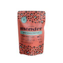 Monster Pouches Adult Single Protein Beef 85g