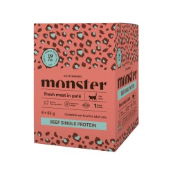 Monster Pouches Adult Single Protein Beef 85g
