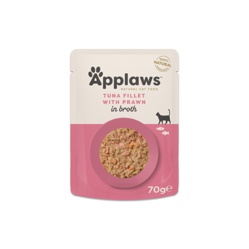 Applaws Cat Pouch - Tuna with Prawn in Broth 70g