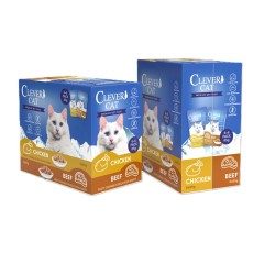 Clever Cat Pouches 12 pak mixet varianter