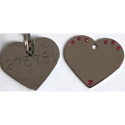 Stor hjerte stål med sten