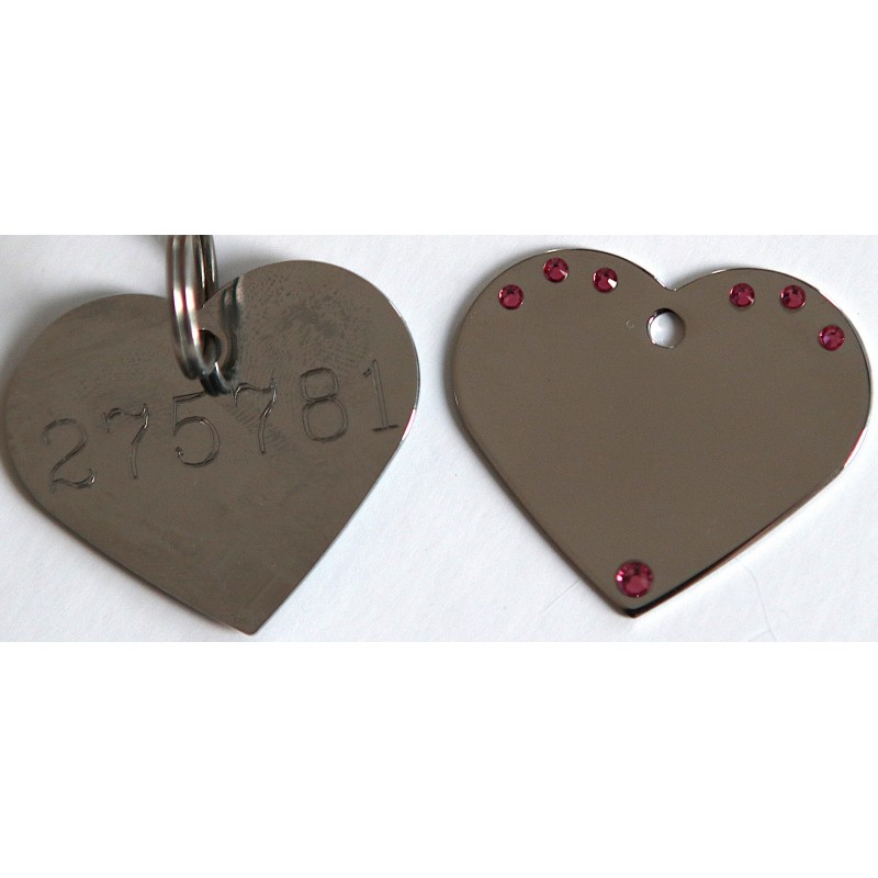 Stor hjerte stål med sten