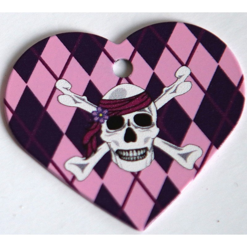 Stor hjerte lyserød pirat