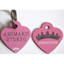Lille hjerte lyserød princess