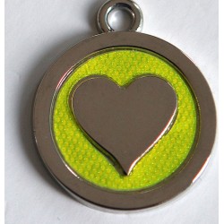 Lille rund gul hjerte