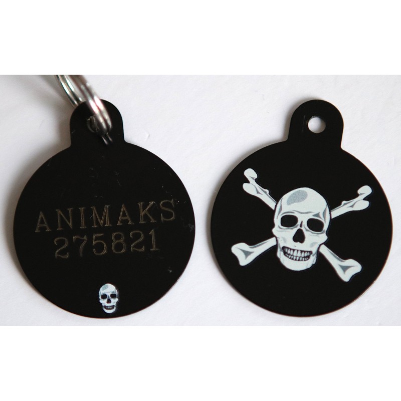 Stor rund sort pirat